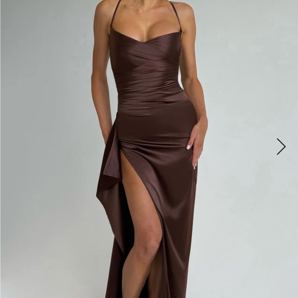 Babyboo Helen Maxi Dress - Plum Brown